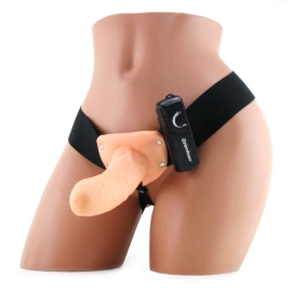 Страпон полый Pipedream For Him or Her ​Vibrating