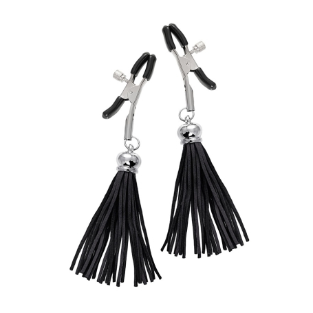 Зажимы на соски «Прищепки» с кисточками из замши