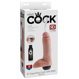 Фаллос King Cock 8" Squirting