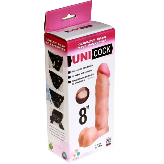 Фаллос-насадка Unicock 8&quot;